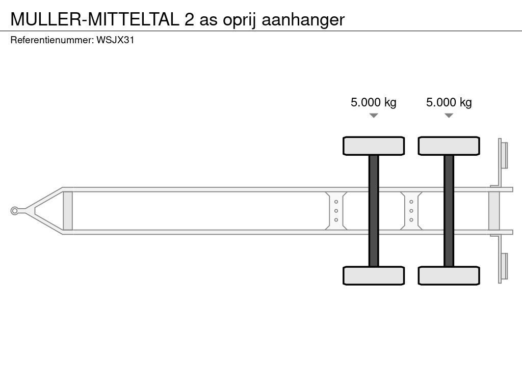 MULLER-MITTELTAL 2 as oprij aanhanger