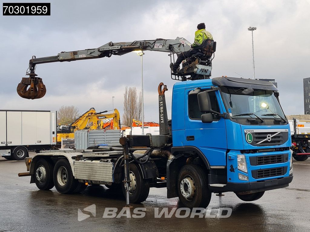 Volvo FM 460 8X2 Penz 12ZR7,70 Crane + AJK HS20N Automatic VEB+ Euro 5