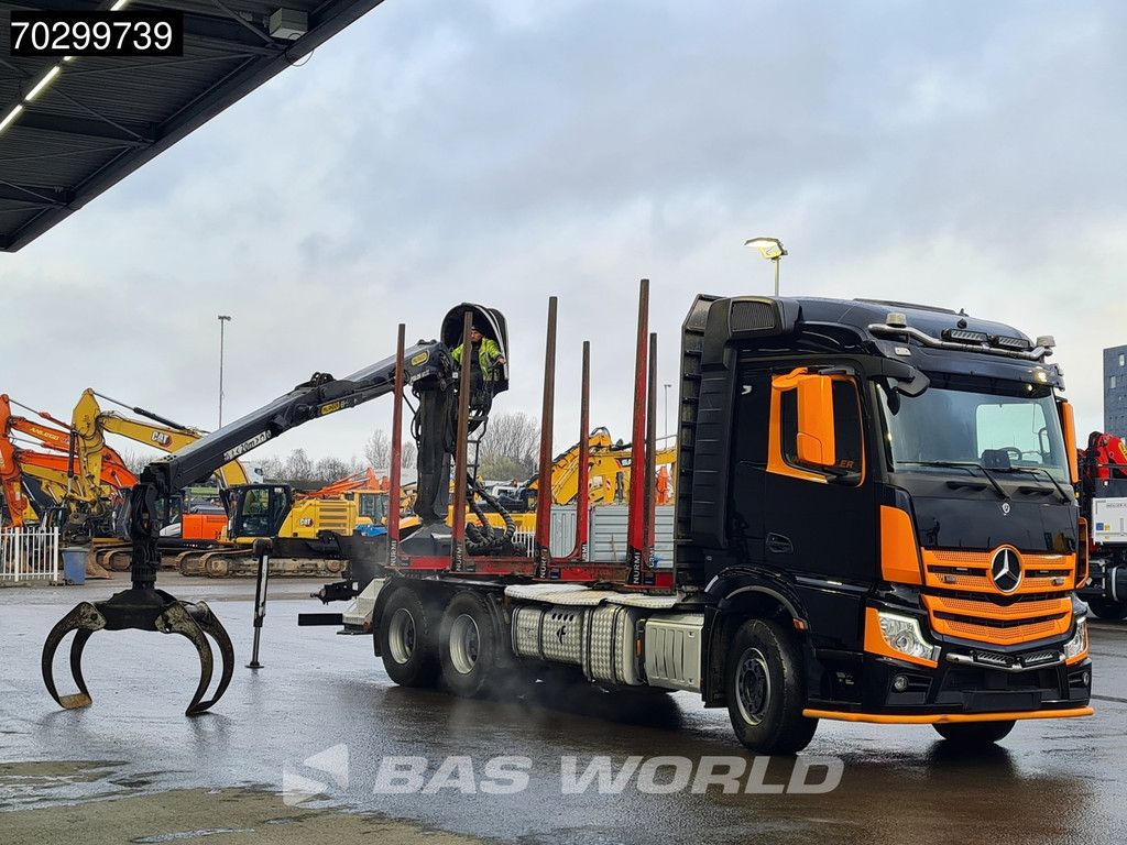 Mercedes Actros 3353 6X4 Palfinger Epsilon M12Z woodcrane Holztransport Retarder Euro 6