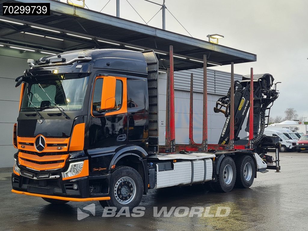 Mercedes Actros 3353 6X4 Palfinger Epsilon M12Z woodcrane Holztransport Retarder Euro 6