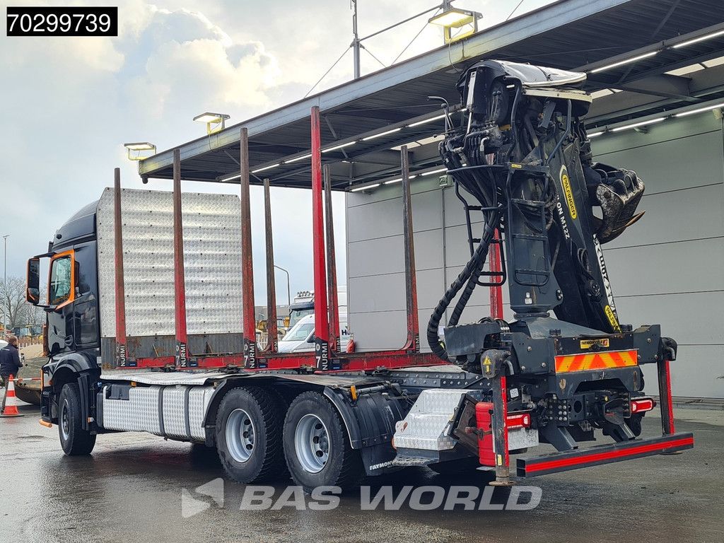 Mercedes Actros 3353 6X4 Palfinger Epsilon M12Z woodcrane Holztransport Retarder Euro 6