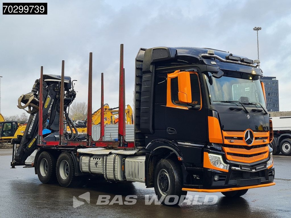 Mercedes Actros 3353 6X4 Palfinger Epsilon M12Z woodcrane Holztransport Retarder Euro 6