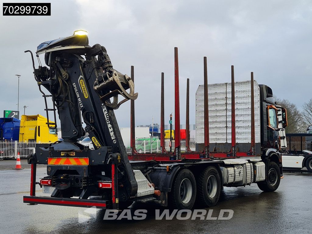 Mercedes Actros 3353 6X4 Palfinger Epsilon M12Z woodcrane Holztransport Retarder Euro 6