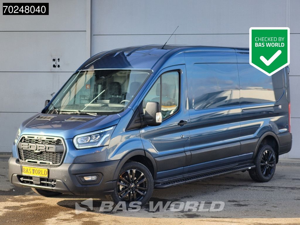 Ford Transit 165pk Automaat Limited Raptor Grill Black Edition L3H2 New model! Xenon Airco Cruise CarPlay Camera Parkeersensoren Airco Cruise control