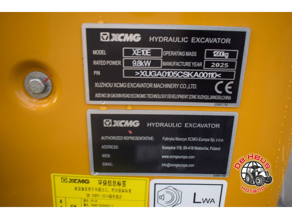 XCMG XE10E graafmachine