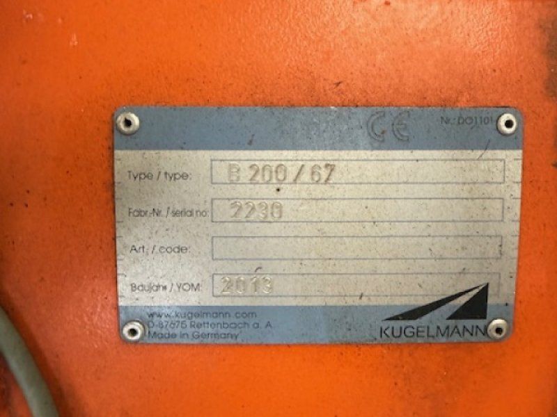 Kugelmann B200/67 Schneeräumschild