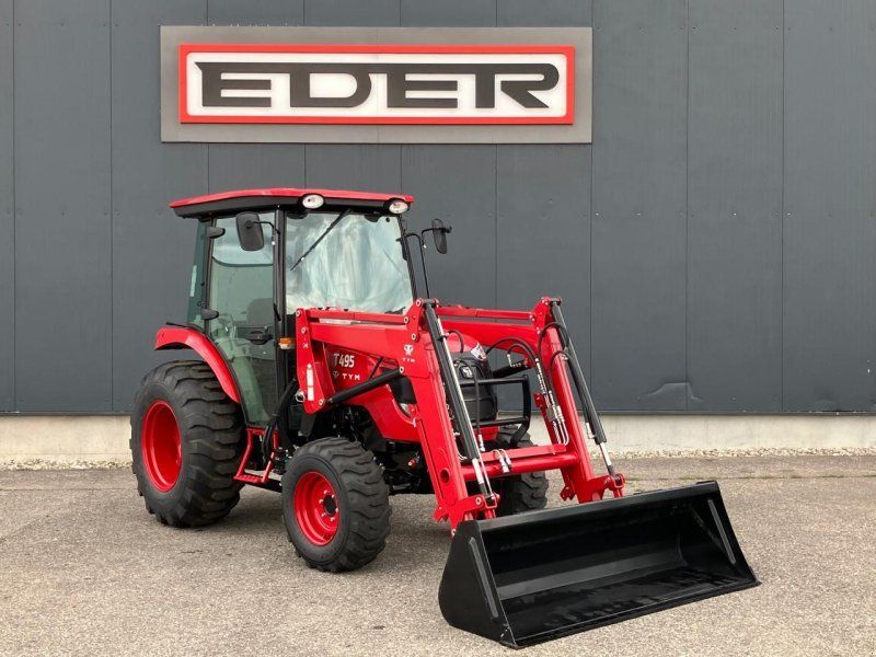 TYM T495 SH mit Kabine und Frontalder
