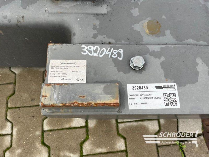 Düvelsdorf HECKGEWICHT 1250 KG