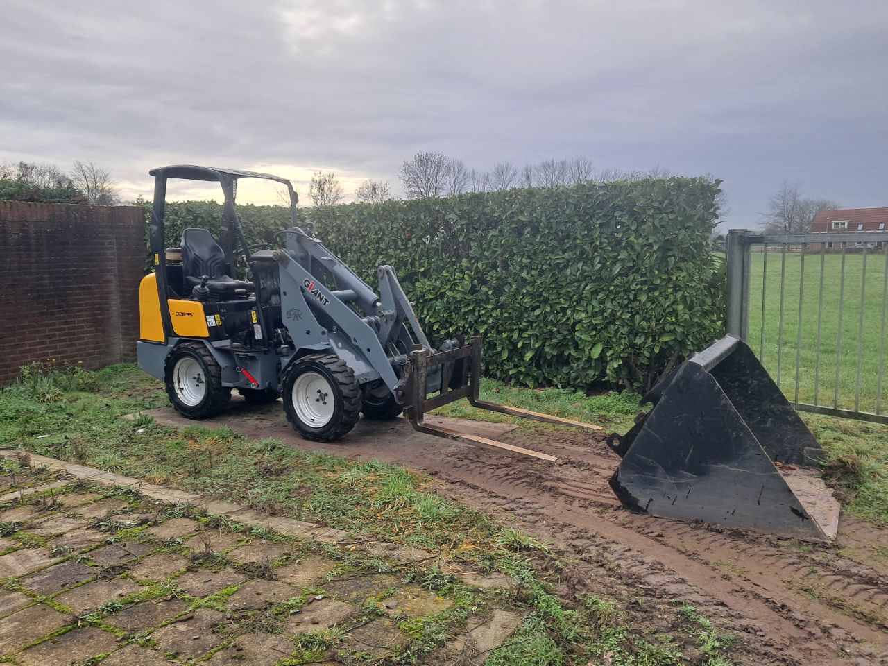 Giant D 263 S mini loader / Kubota / Mini shovel / Bak en pallet