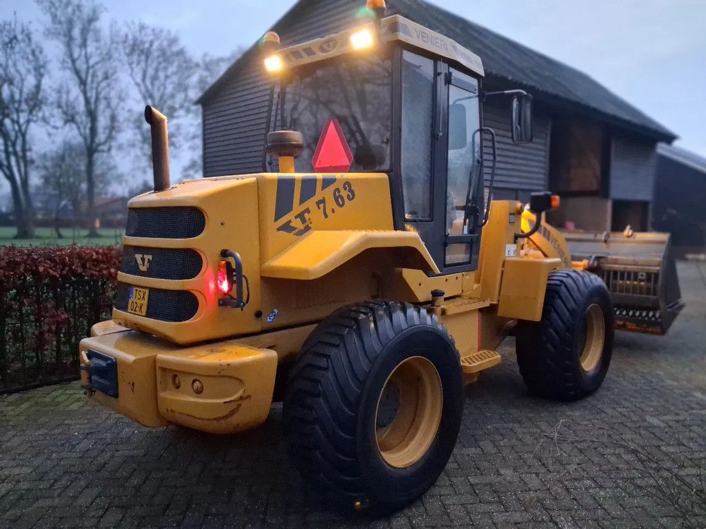 Venieri VF 7.63 shovel met lepels puinbak bak 35km