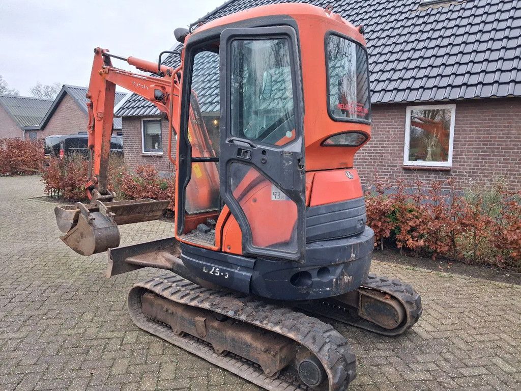 Kubota U25-3 minigraver 2 bakjes
