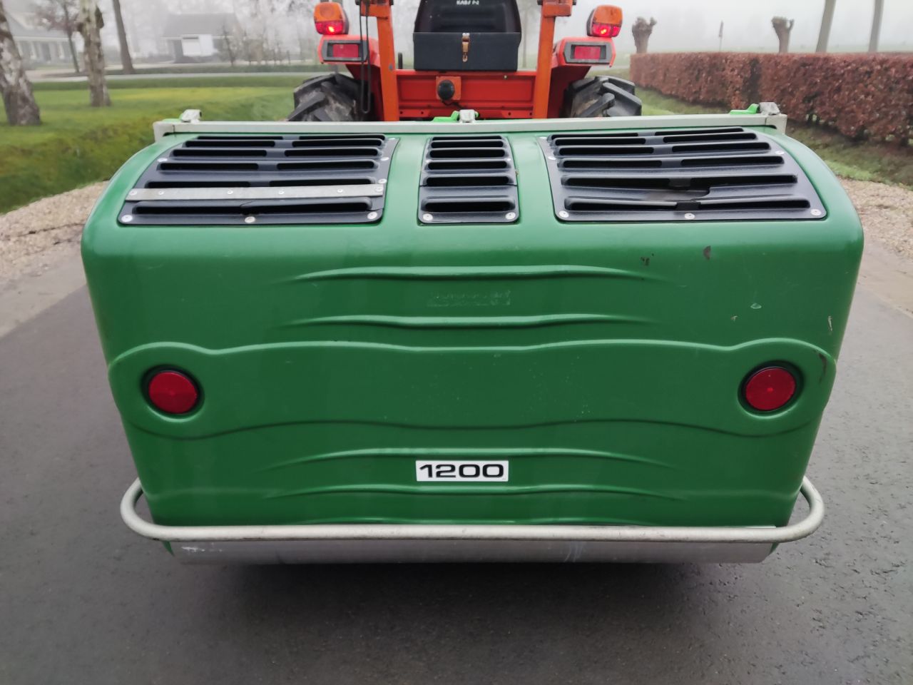 PERUZZO klepelmaaier met opvang (type Koala 1200, 120 cm.)