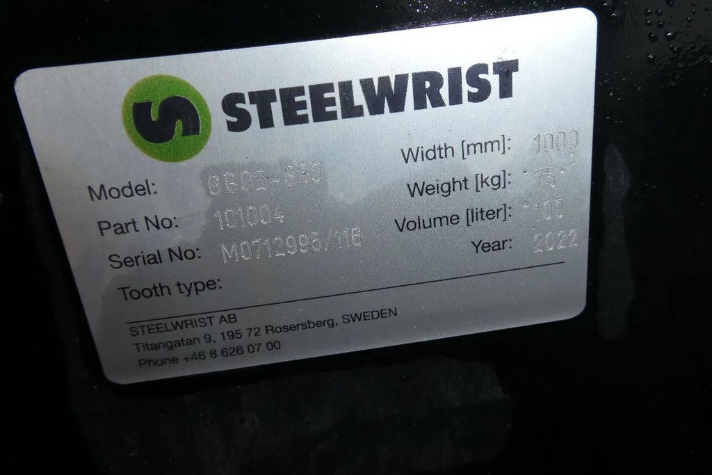 Steelwrist X02 X02 draaikantelstuk