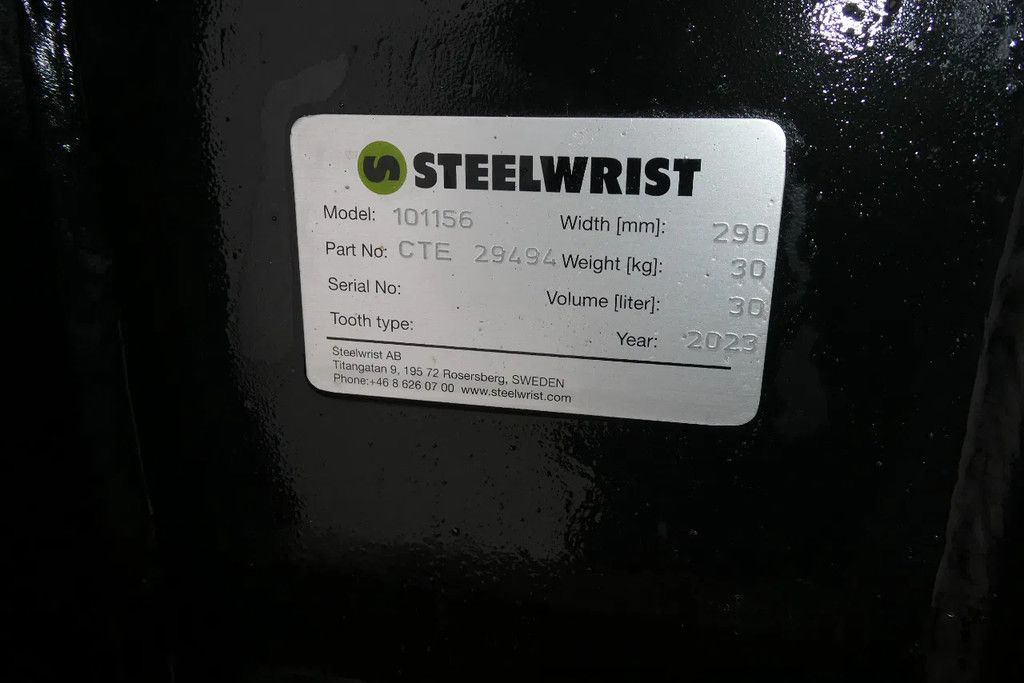 Steelwrist X02 X02 draaikantelstuk