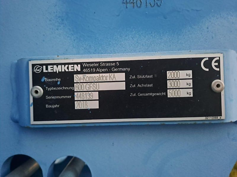 Lemken Kompaktor KA 600 GFSU