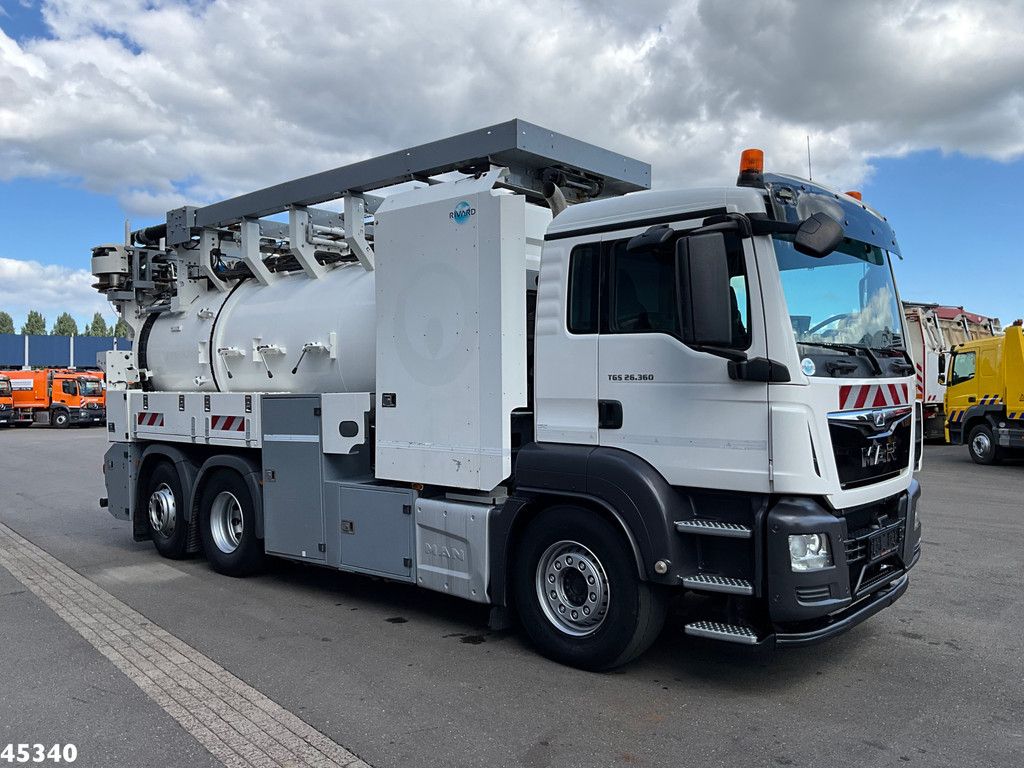 MAN TGS 26.360 Euro 6 Rivard 17m³ Combi Just 185.767 km!