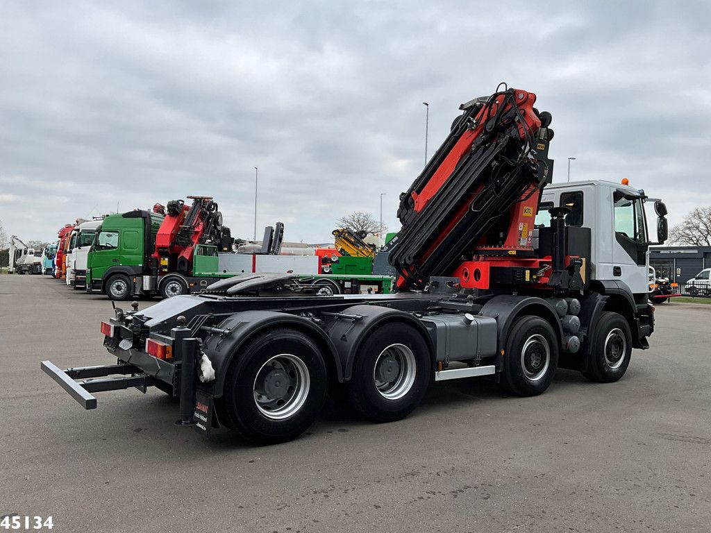 Iveco Stralis AD410T44 8x4 Palfinger 44 Tonmeter laadkraan + Fly-Jib Just 222.398 km!