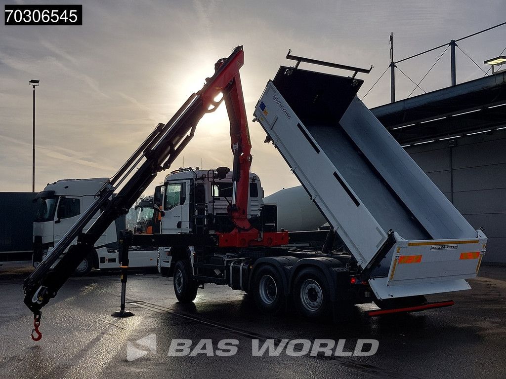 MAN TGS 28.520 6X4 NEW Palfinger PK24001 SLD 5 Kran 2-way tipper Retarder Lift+Steering Axle