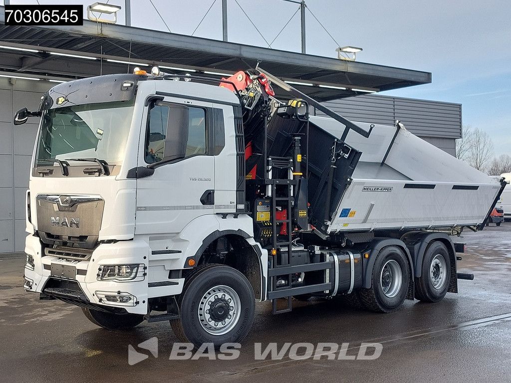 MAN TGS 28.520 6X4 NEW Palfinger PK24001 SLD 5 Kran 2-way tipper Retarder Lift+Steering Axle