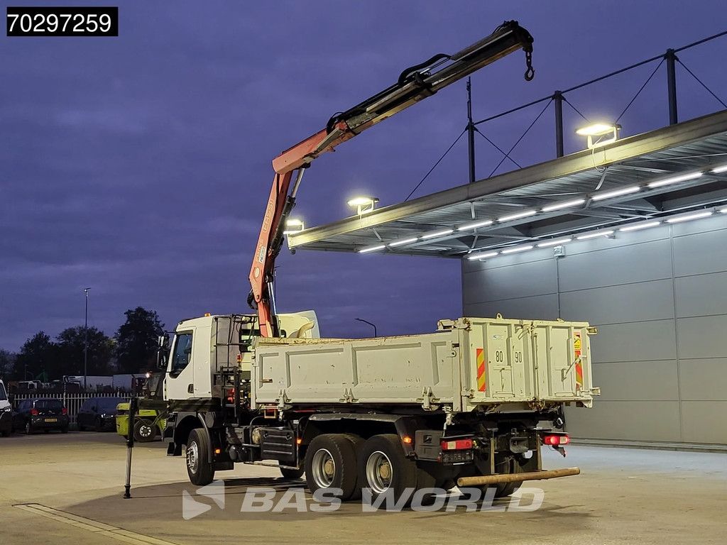 Renault Kerax Kerax 370 6X4 Fassi F150AXS.22 Crane 10m3 2-side tipper Big-Axle Steelsuspension Manual
