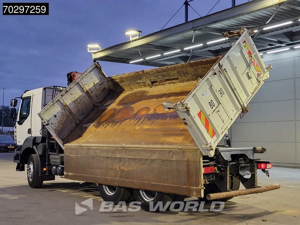 Renault Kerax Kerax 370 6X4 Fassi F150AXS.22 Crane 10m3 2-side tipper Big-Axle Steelsuspension Manual