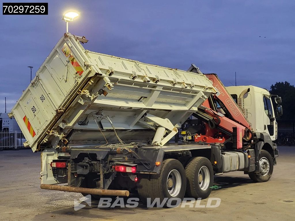 Renault Kerax Kerax 370 6X4 Fassi F150AXS.22 Crane 10m3 2-side tipper Big-Axle Steelsuspension Manual