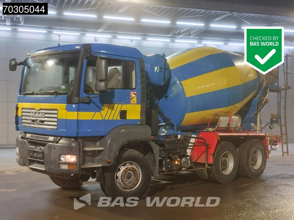 MAN TGA 26.360 6X4 7 m³ Stetter Mixer Steel suspension Big-Axle Manual Euro 4