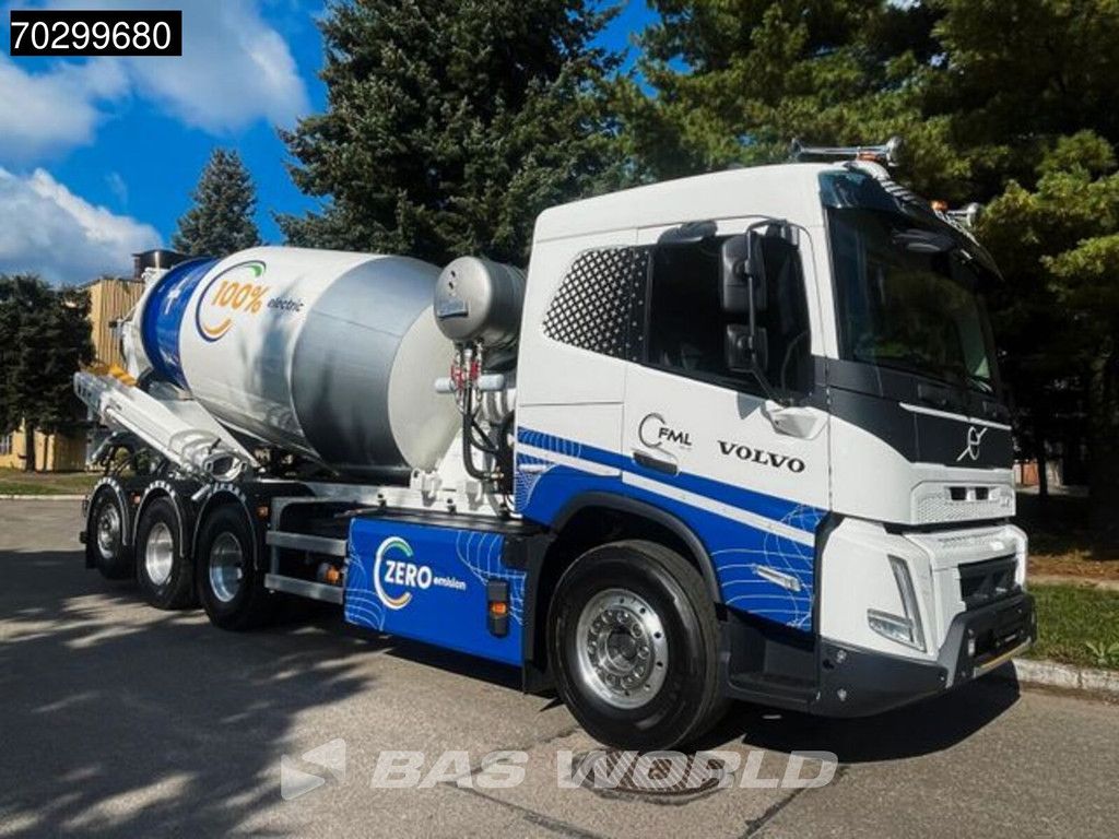 Volvo FMX 670 8X4 100% ELectric! 490 kW 10m3 FML Mixer Lift/Steering Axle