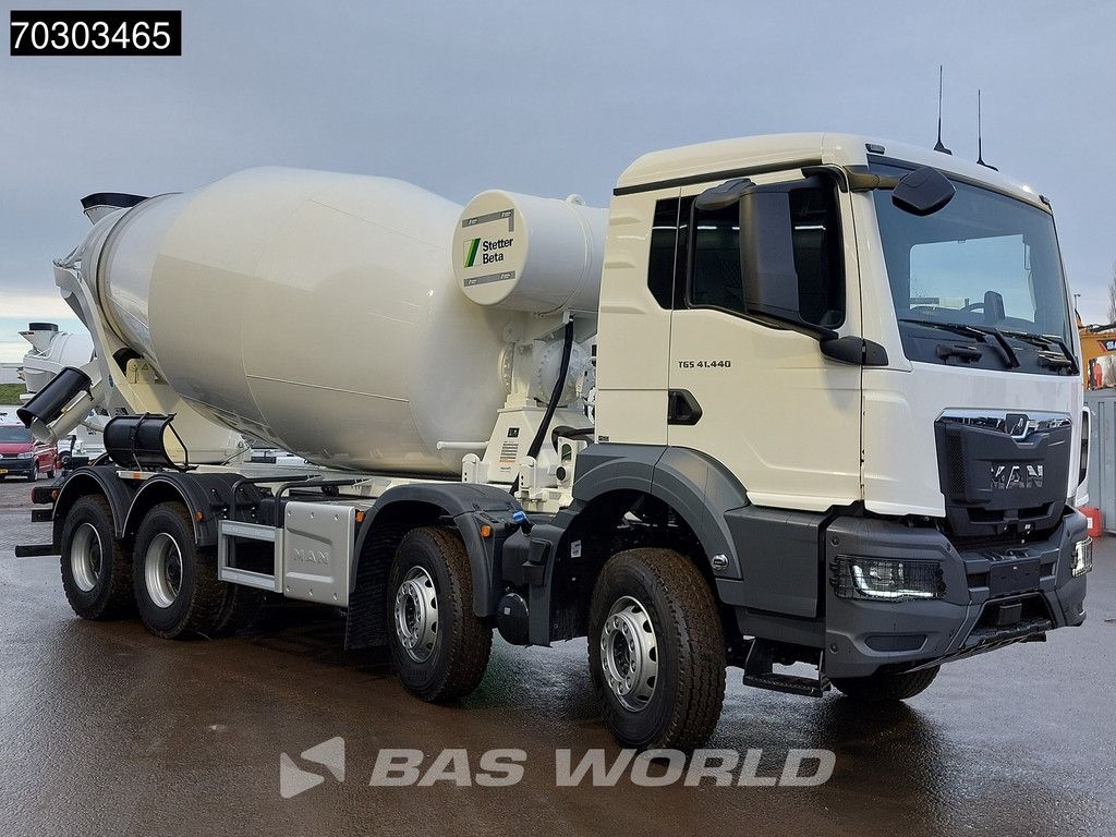MAN TGS 41.440 8X4 NEW! 12m3 Stetter Mixer Big-Axle Steelsuspension Automatic Euro 6