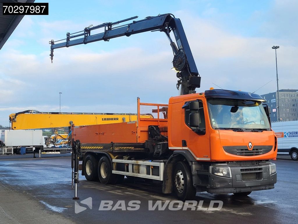 Renault Lander Premium 430 6X4 HIAB 211 EP-4 Crane Kran Tipper Big-Axle Euro 5