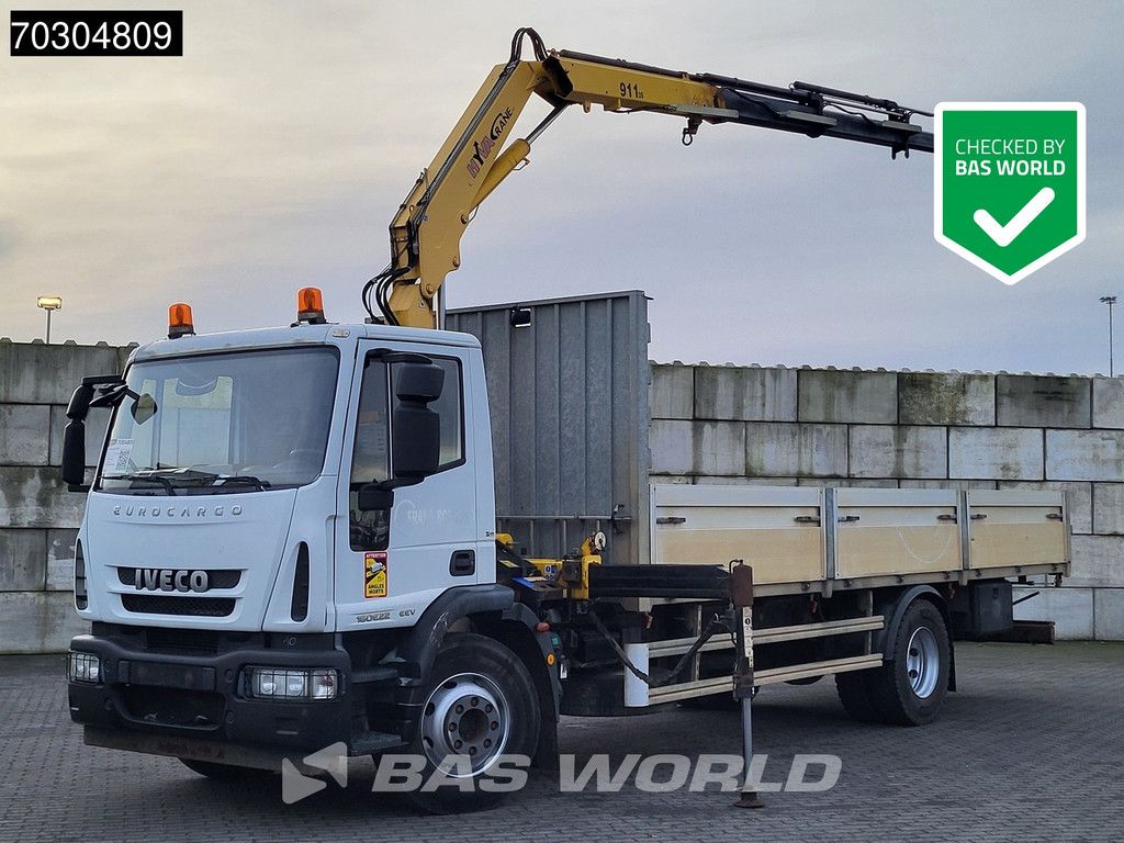 Iveco Eurocargo 160E220 4X2 HYVA V 911 3S Crane Kran Remote Manual Euro 4