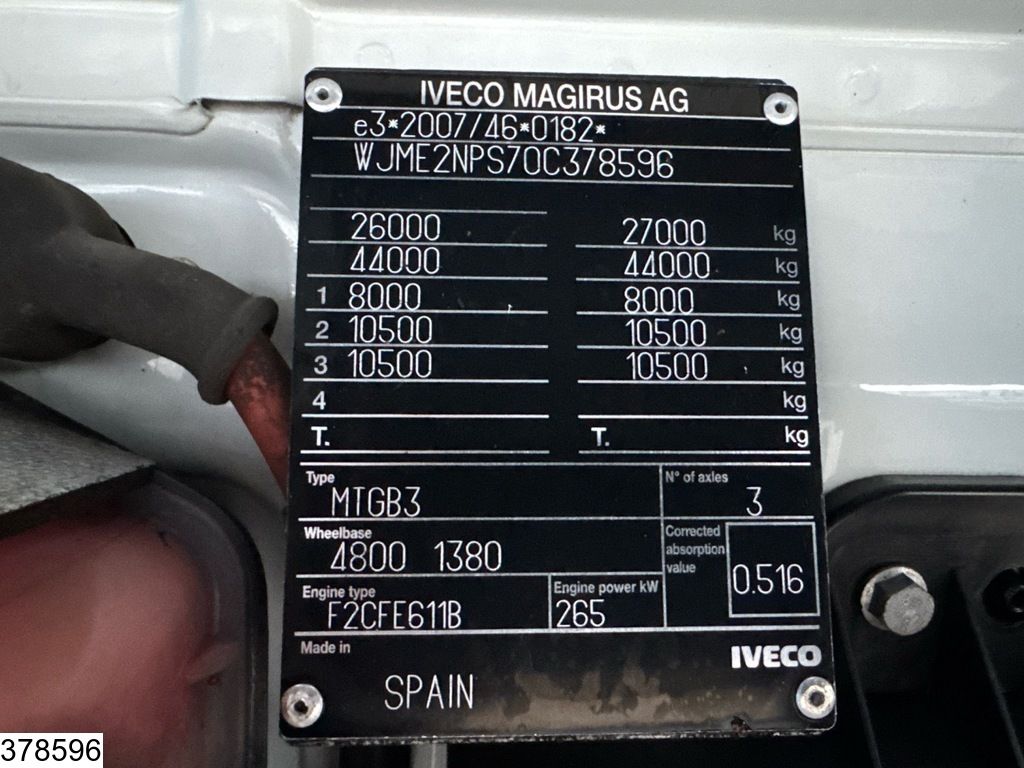 Iveco Trakker 360 6X4, EURO 6, Palfinger, Remote, Steel suspension