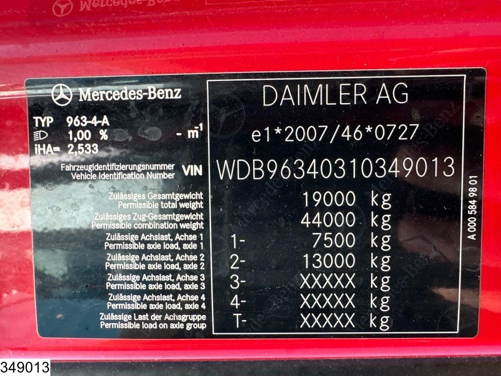 Mercedes Actros 1845 EURO 6, Standairco
