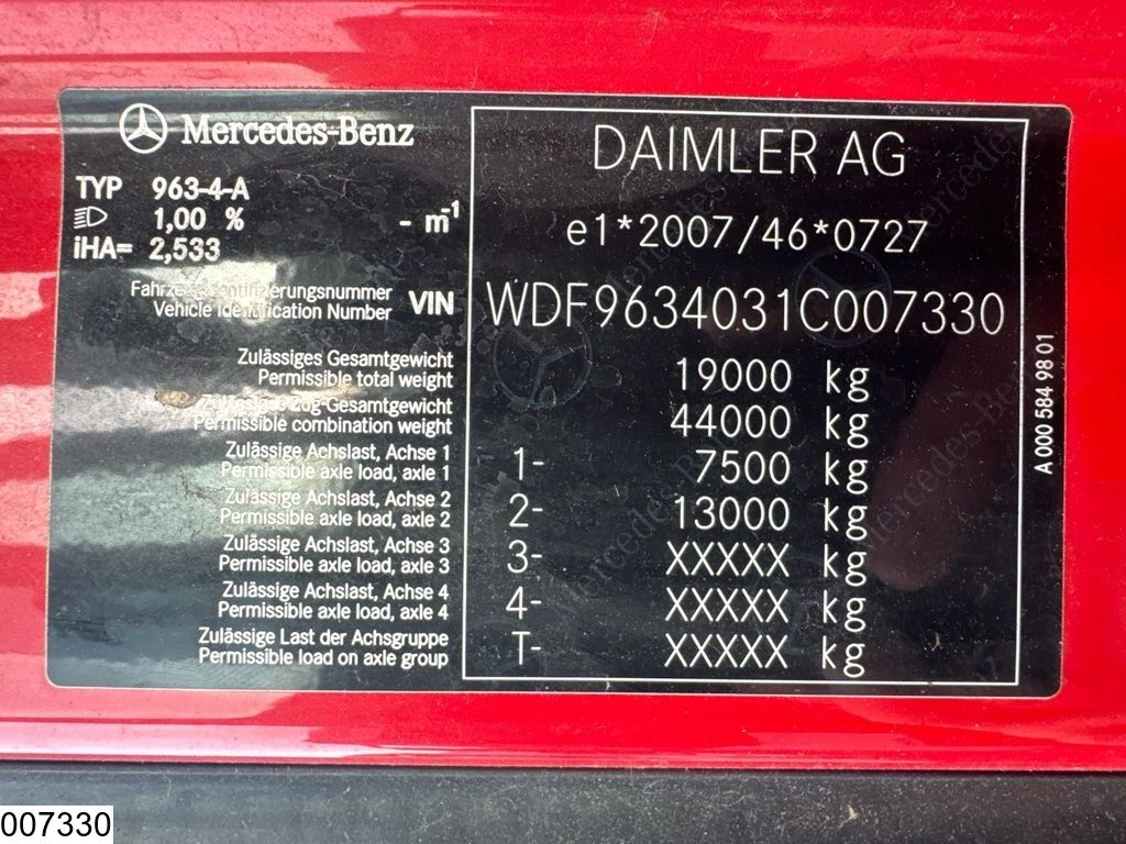 Mercedes Actros 1845 EURO 6, Standairco