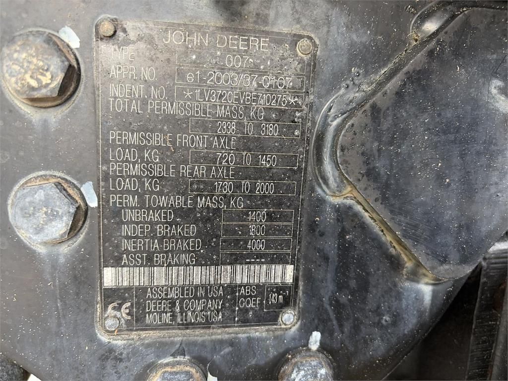 John Deere 3720 3 Speed e-Hydro & frontloader