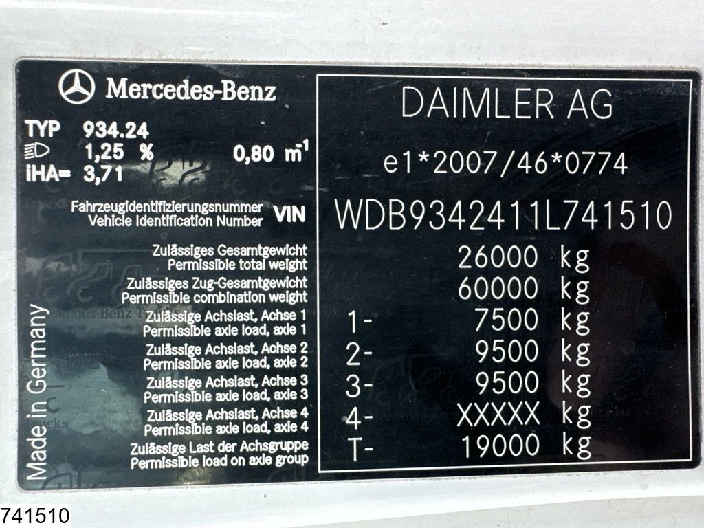 Mercedes Actros 2641 6x4, EURO 5, Liebherr, 10m3