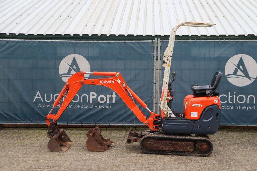 Minigraver Kubota K008-3 Diesel 7.4kW 2010