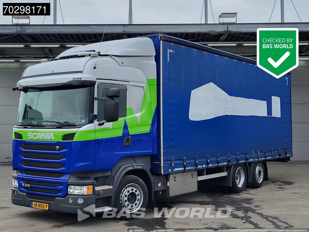 Scania R R410 6X2 NL-Truck Curtainsider Lift+steering axle Automatic Euro 6