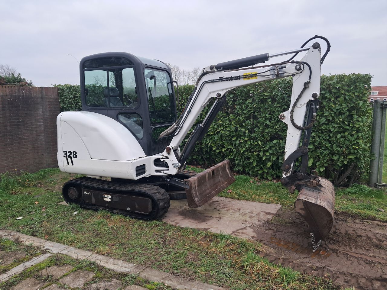 Minigraver Bobcat 328 / Sloop-sorteer / Minigraver/ Graafmachine