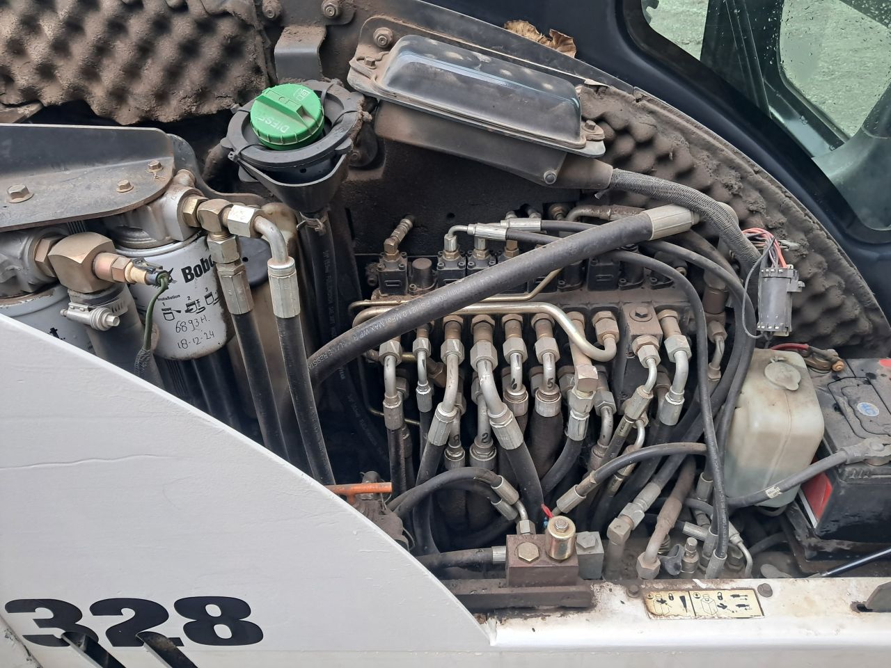 Minigraver Bobcat 328 / Sloop-sorteer / Minigraver/ Graafmachine