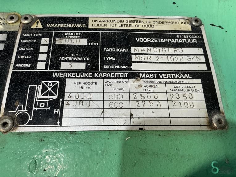Forklifts Diesel Mitsubishi FD 25 T 1994