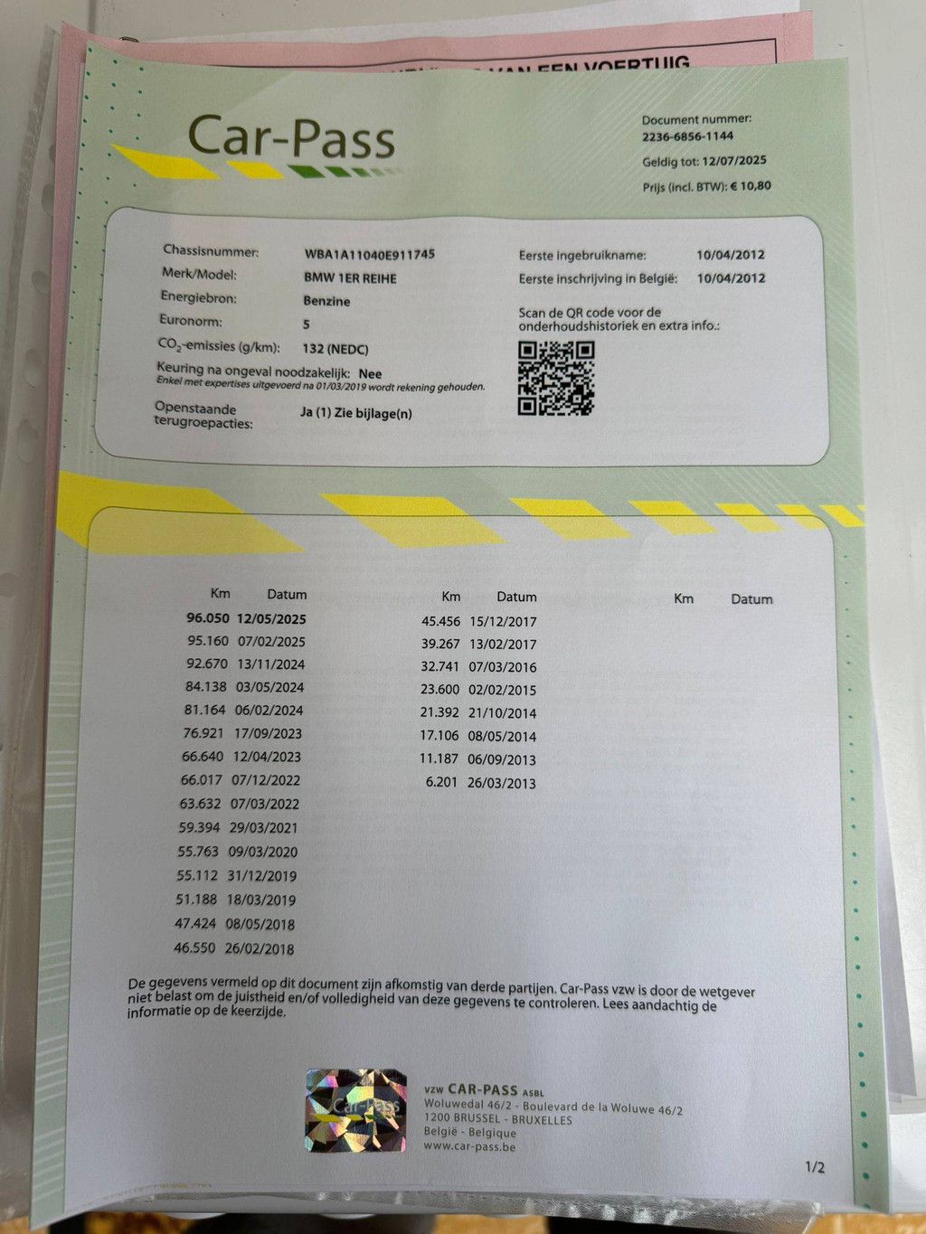 BMW 1 Serie Sport Line Benzine 135pk 2012