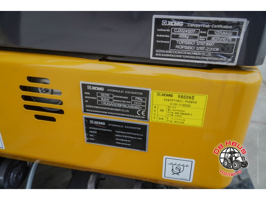 XCMG XE27E Pro mini graafmachine