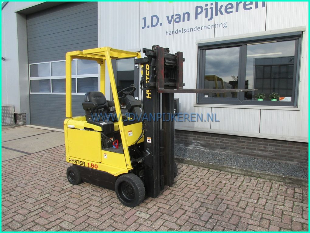 Hyster E1.50XM 1.5t elektro 2331uur triplex4.5m+shift+216cm hoog
