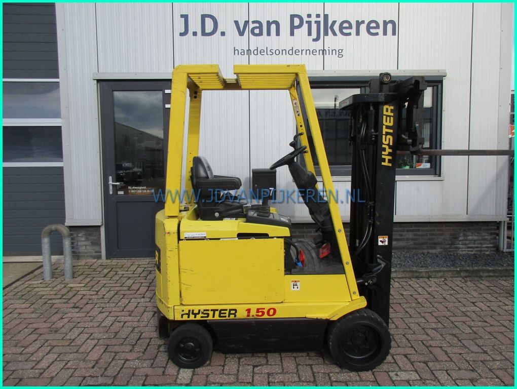 Hyster E1.50XM 1.5t elektro 2331uur triplex4.5m+shift+216cm hoog