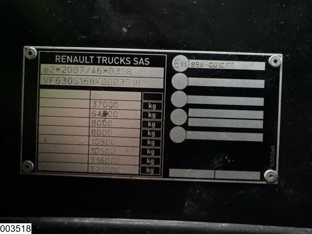 Renault C 430 8x4, EURO 6, Retarder, Palfinger