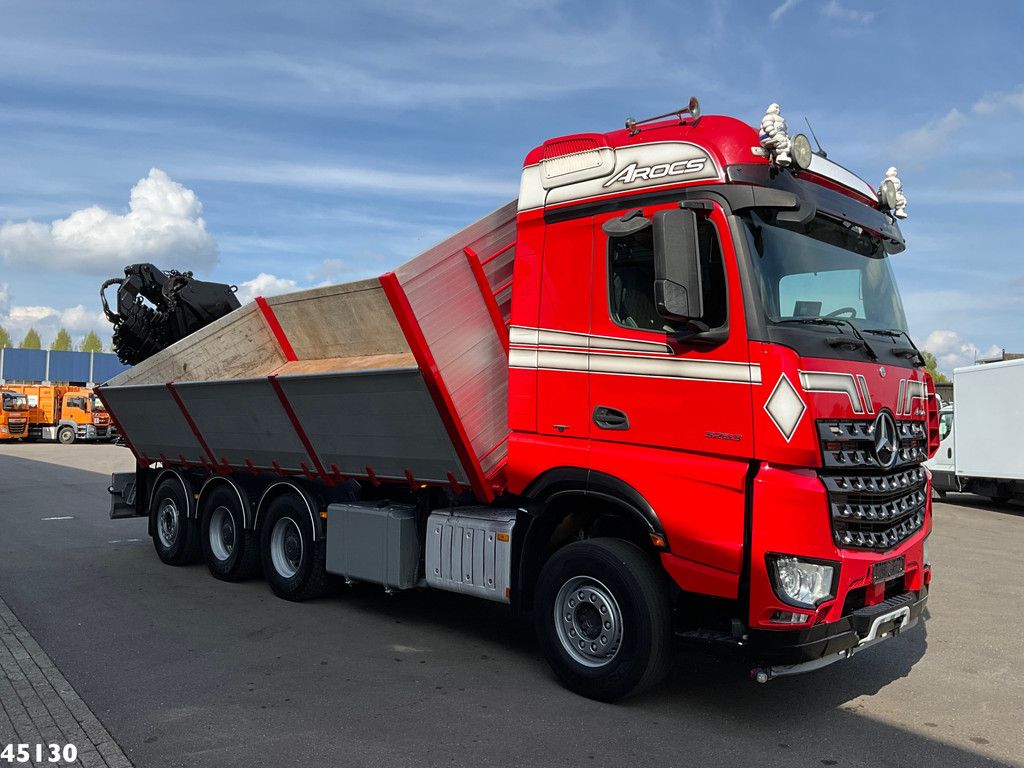 Mercedes-Benz Arocs 3263 8x4 Euro 6 Hiab 37 Tonmeter laadkraan + Fly-Jib