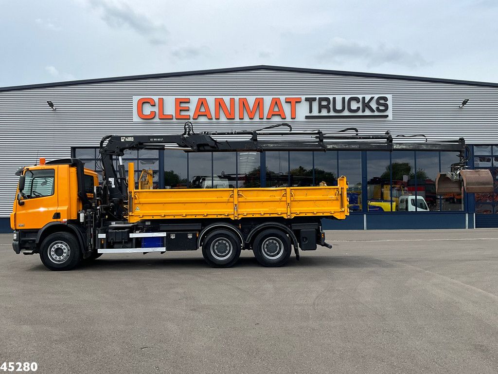 DAF FAT 75 CF 340 6x4 Manual Full steel Hiab 16 Tonmeter laadkraan