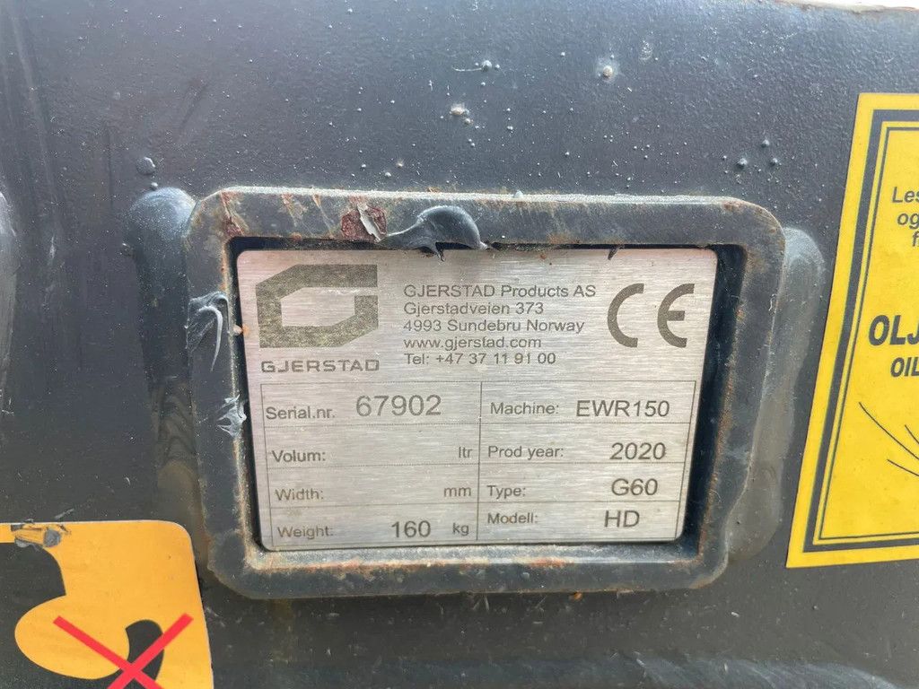 Gjerstad Gjerstad G60 | QUICK COUPLER | S60 | NEW / UNUSED