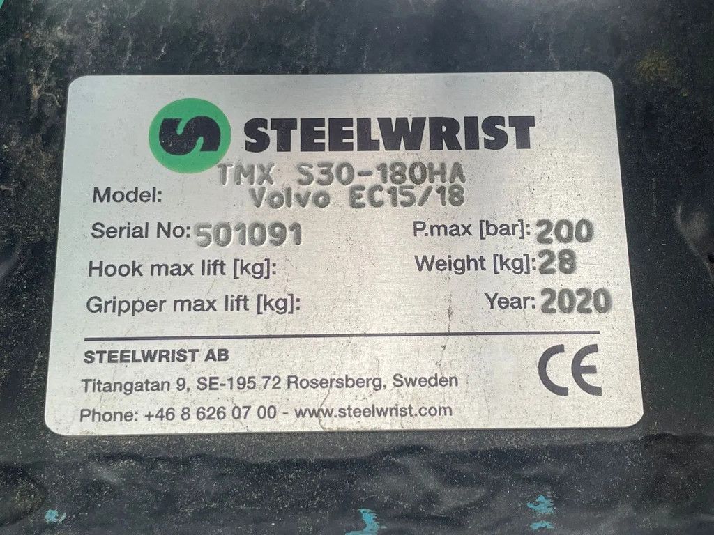 STEELWRIST TMX S30 -180HA | TILT QUICKCOUPLER | TILTING COUPLER | NEW